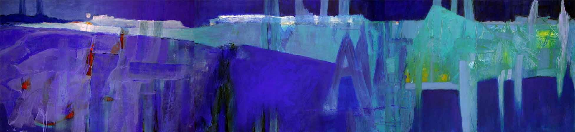 Blaue Landschaft